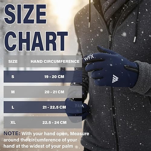 Miniatura 5 de WESTWOOD FOX Guantes de invierno para pantalla táctil, antideslizantes, guantes cálidos a prueba de viento, guantes térmicos de ciclismo para