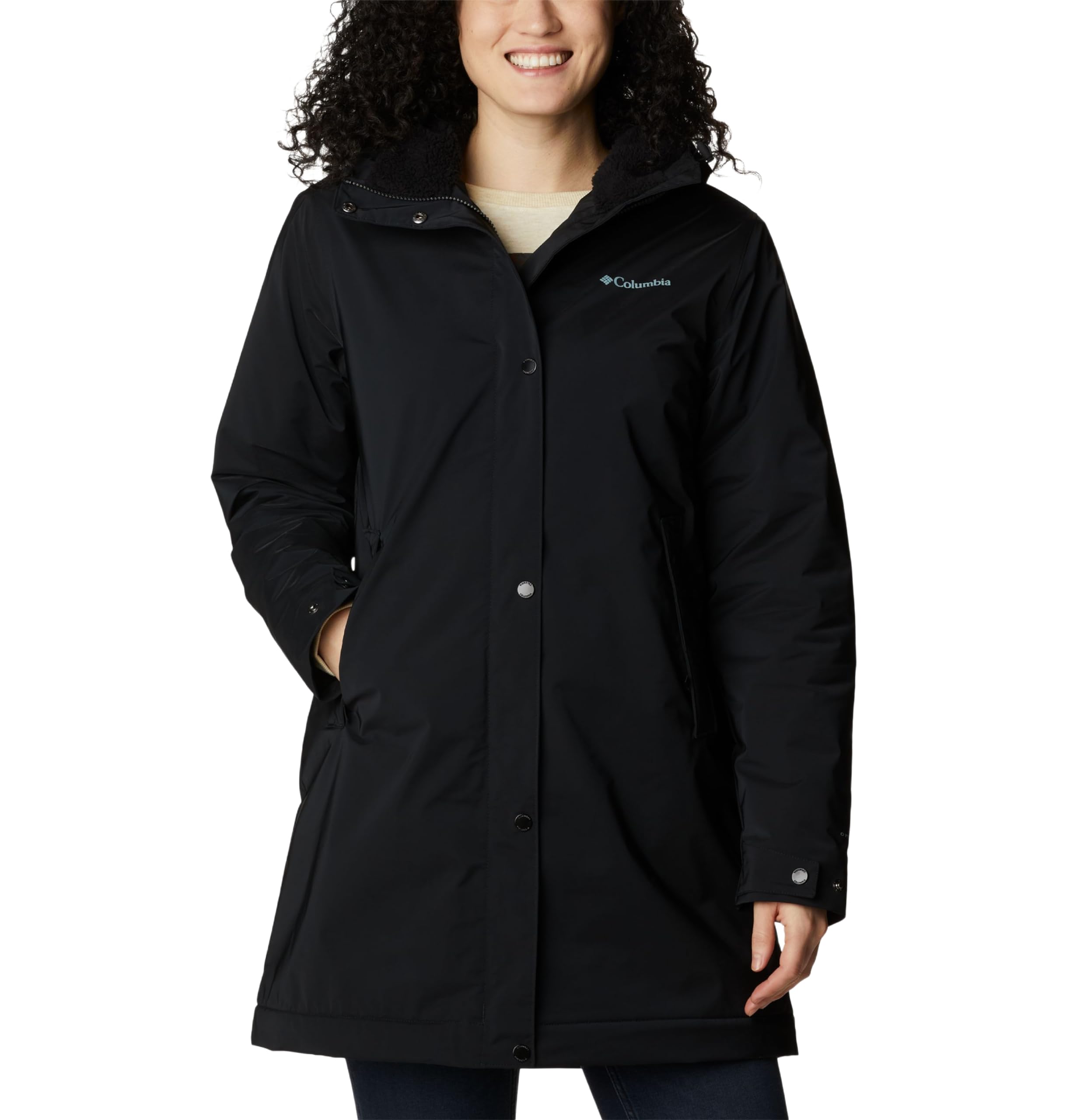 columbia women's lined rain jacket