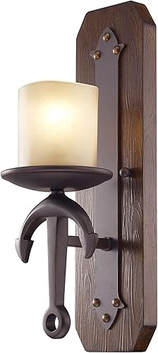 Miniatura 3 de Livex Lighting 4861-67 Aplique de pared Cape May de 1 luz, bronce antiguo