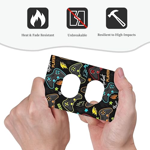 Vista 191 de Placa de pared con interruptor de luz de doble interruptor de pared para niños, diseño de dinosaurio, galaxia, espacio exterior, planeta, nebulosa