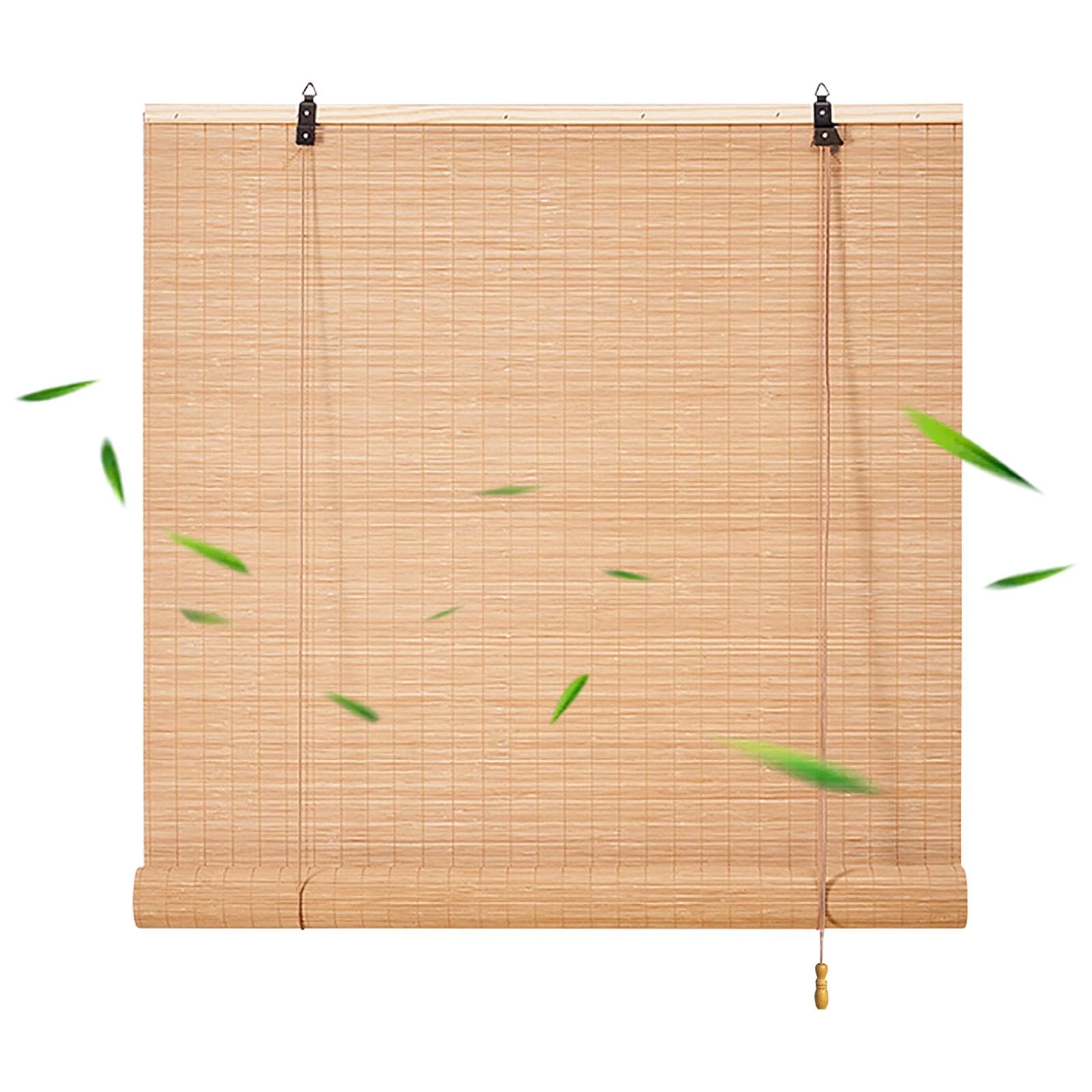 Amazon.de: Bambusrollo Bambus Jalousie 50 60 70 80 90 100 110 120 130 140  150 160 170 180cm Raffrollo Vorhang Sichtschutz Sonnenschutz  Lichtfilter-Rollo fr Terrasse/Garten/Kche Einfach Aufzuhngen