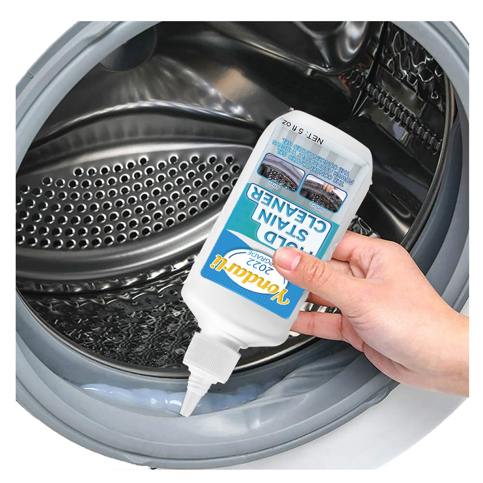 Mold Remover Gel, Household Mold Cleaner for Washing Machine, Refrigerator Strips, Grout Cleaner Best for Floor Tile, Grout Sealant, Home Bathroom Kitchen Sinks Stain Cleaning Shower Cleaner