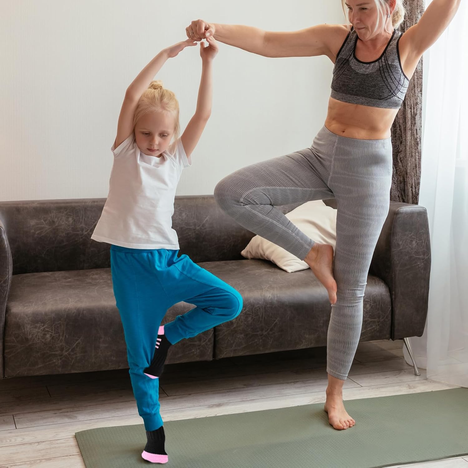 Bemeol Girls Socks 12 Pairs Ankle Sock Girl Athletic Cotton Sports Low Cut Socks for Kids - Image 3