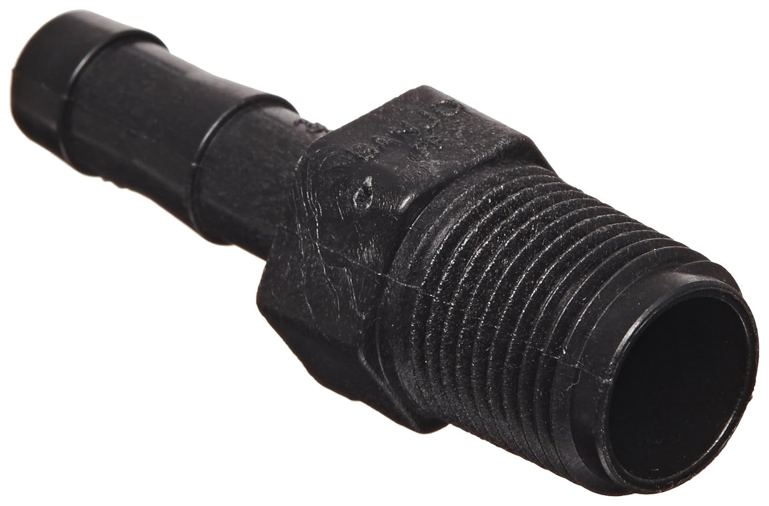 Banjo HB038 Polypropylene Hose Fitting, Adapter, 3/8" NPT Male x 3/8" Barbed