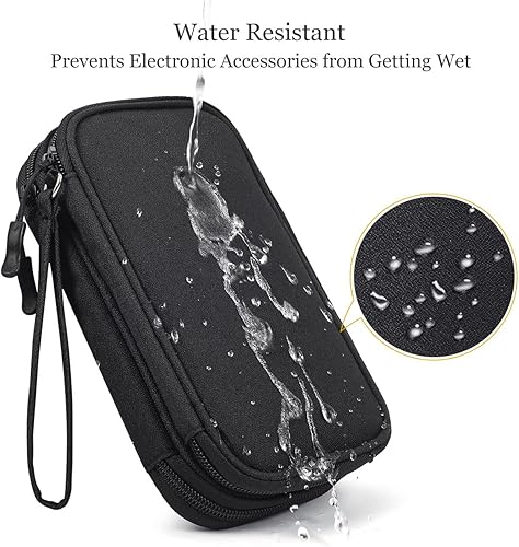 Miniatura 3 de Organizador electrónico, bolsa grande para cables de viaje, bolsa organizadora de cables, organizadores electrónicos de almacenamiento de cables de