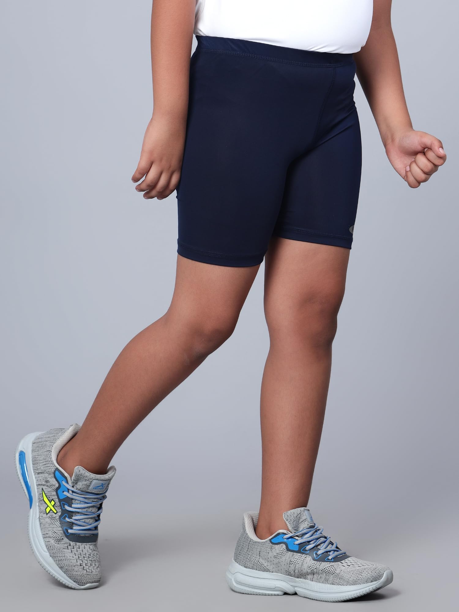 Vector X OKS-224 Kids Compression Half Bottom Shorts (34, Navy) - Image 7 thumbnail