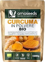 Curcuma in Polvere Bio 200G | Digestione, Articolazioni | 100% Pura, Cruda e Naturale | Qualità Superiore