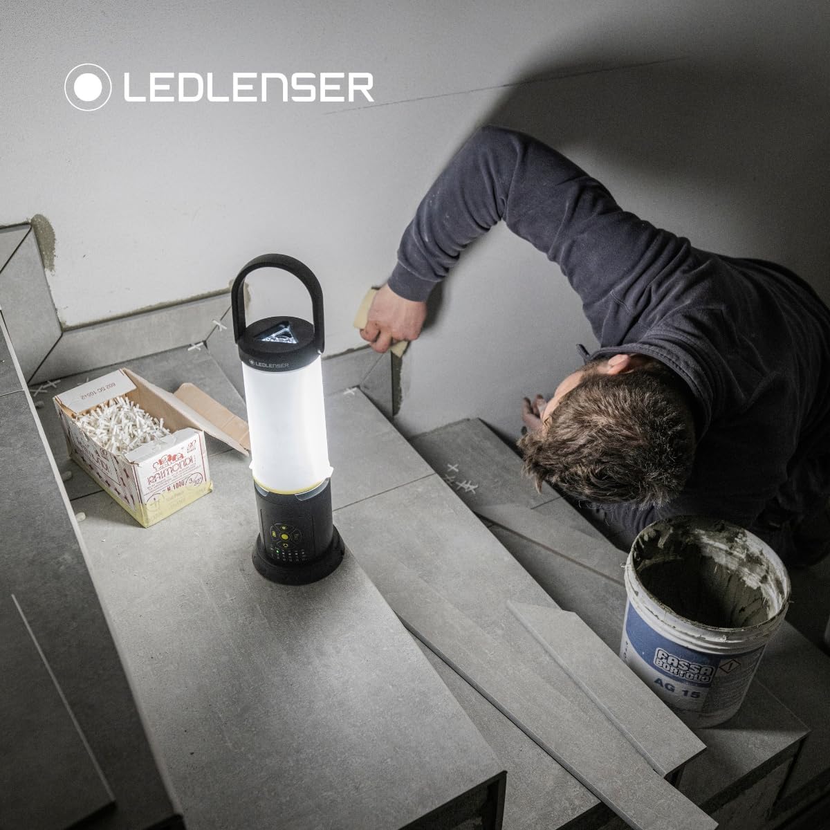 Ledlenser AL10R Latarnia robocza z możliwością ładowania, super jasna 6300LM przenośna i wtykowa lampa, montowalna, zewnętrzna wodoodporna IP67, bateria do 9,5H, lampa LED do warsztatu, garażu