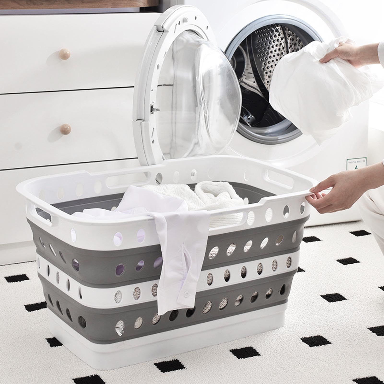 Wäschekorb Im Wohnheim, Faltbar, Große Organisation Mit Beinen, Wäschekorb, Platzsparendes Design Für Wohnheim, College, Badezimmer, Schlafzimmer, Kinderzimmer, Wohnmobil, Schrank, Outdoor, Gastgewerb
