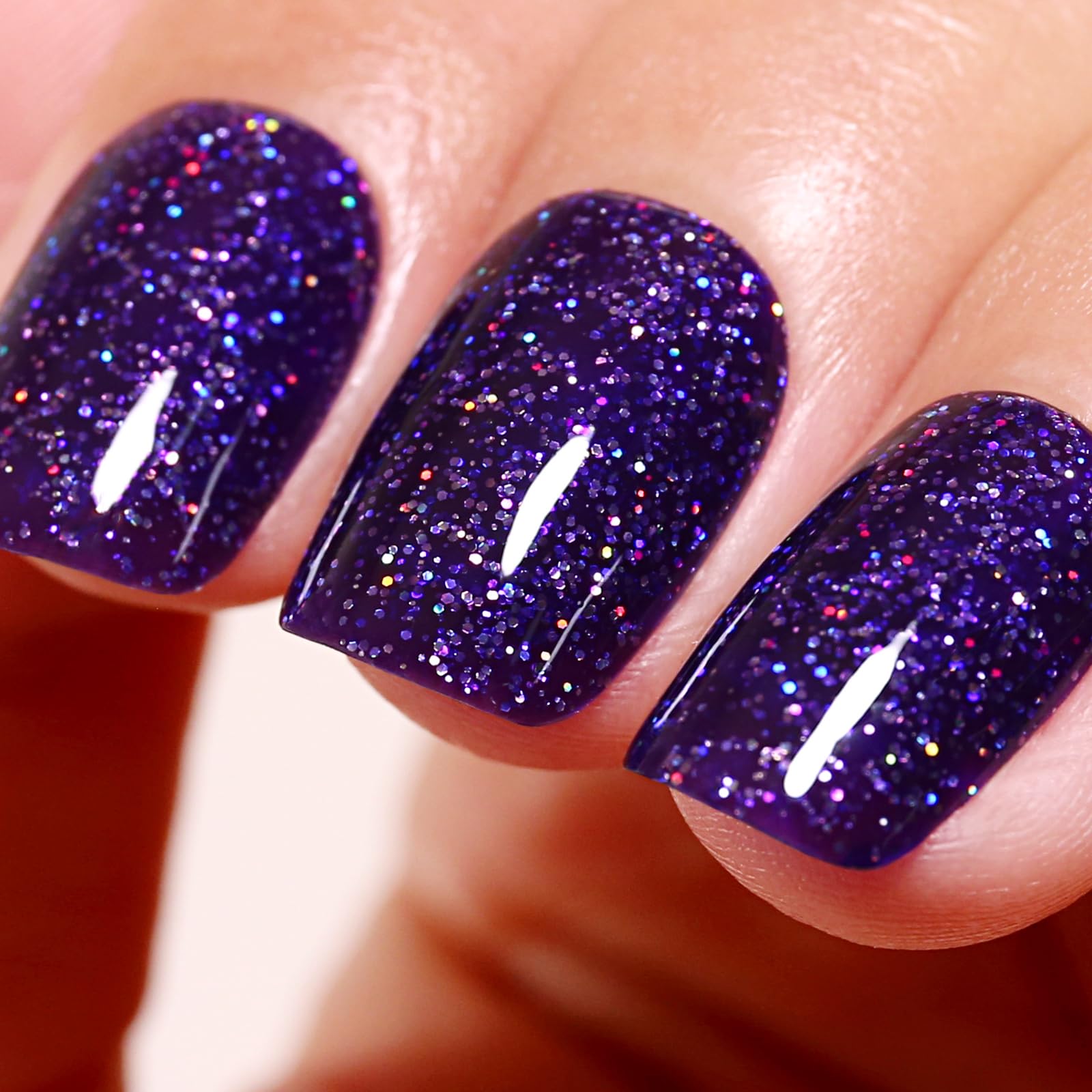 Deep Purple Iridescent Glitter