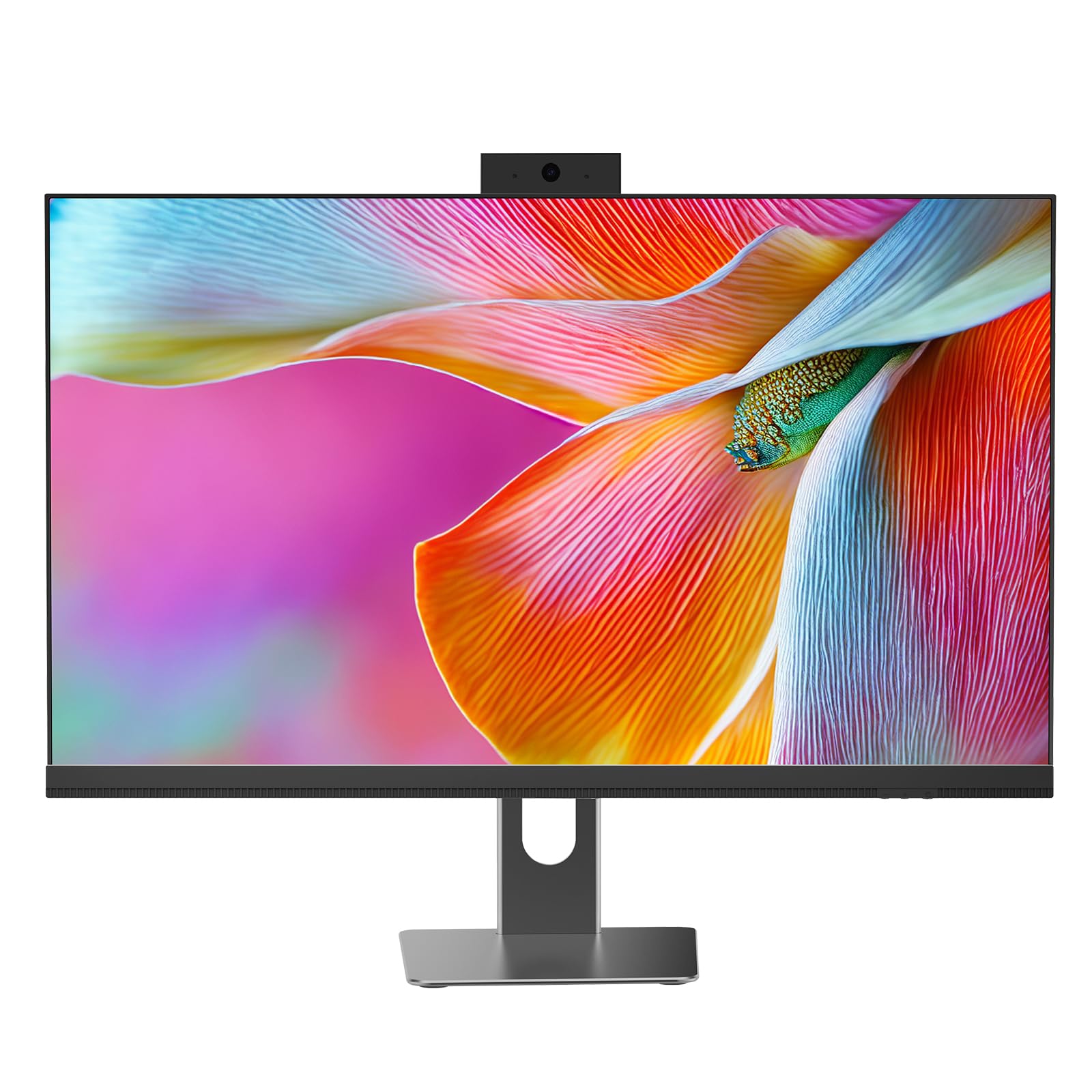 All in One Desktop Computer, 24" Display, i5 CPU Up to 3.3 GHz, 16GB RAM, 256 GB NVME SSD, Privacy Protection Webcam, WiFi 6 + BT 5.3, Win11 Home, Black