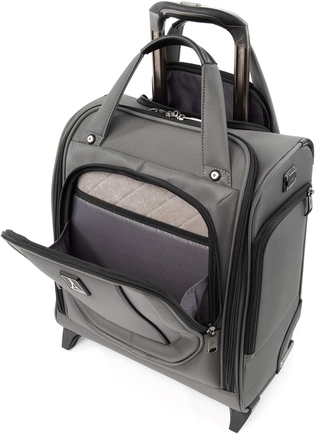 Travelpro Crew Versapack Rolling Underseat Carry-on Bag, Titanium Grey, One Size