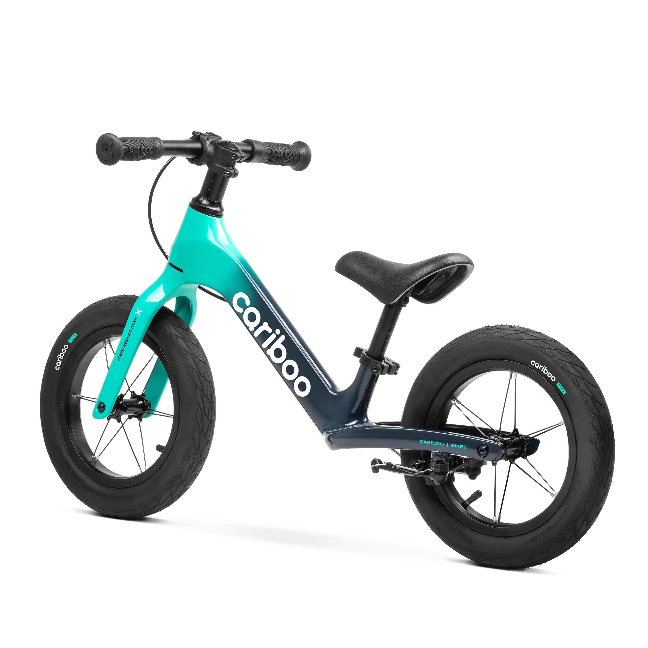 Cariboo Rowerek Biegowy dla Dzieci od 2 lat - Ultralekki 3,6 kg - Regulacja Siodełka i Kierownicy - Magnezowa Rama, Hamulec V-brake - Obciążenie do 30 kg - Magnesium Max