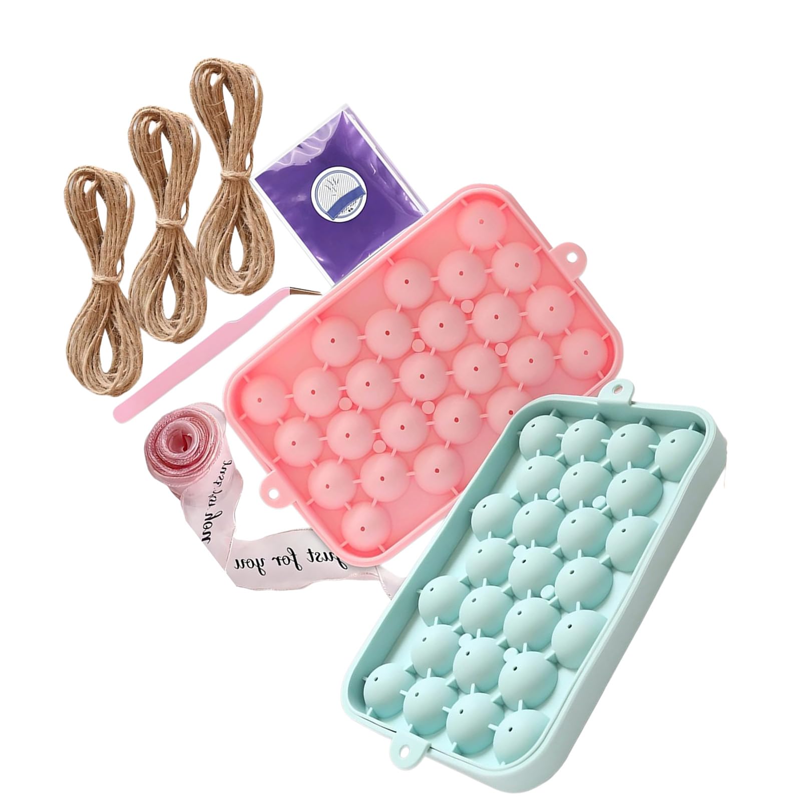 APGLSXY Soap Crafting Set Includes Grape Silicone Molds Gift Packaging Bag Ribbon for Soap Project Mother ' s Day Gift Elastomer Grape Mold