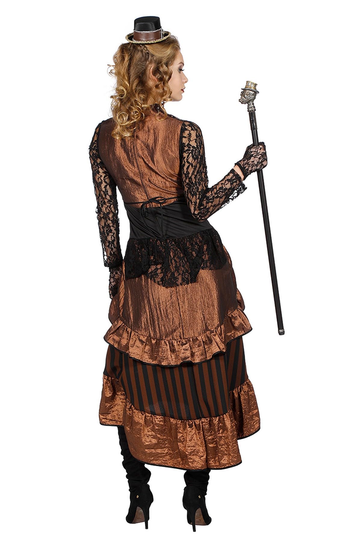 shoperama Steampunk Victoria Damen Kostüm Kleid Burning Man viktorianisch Industrial