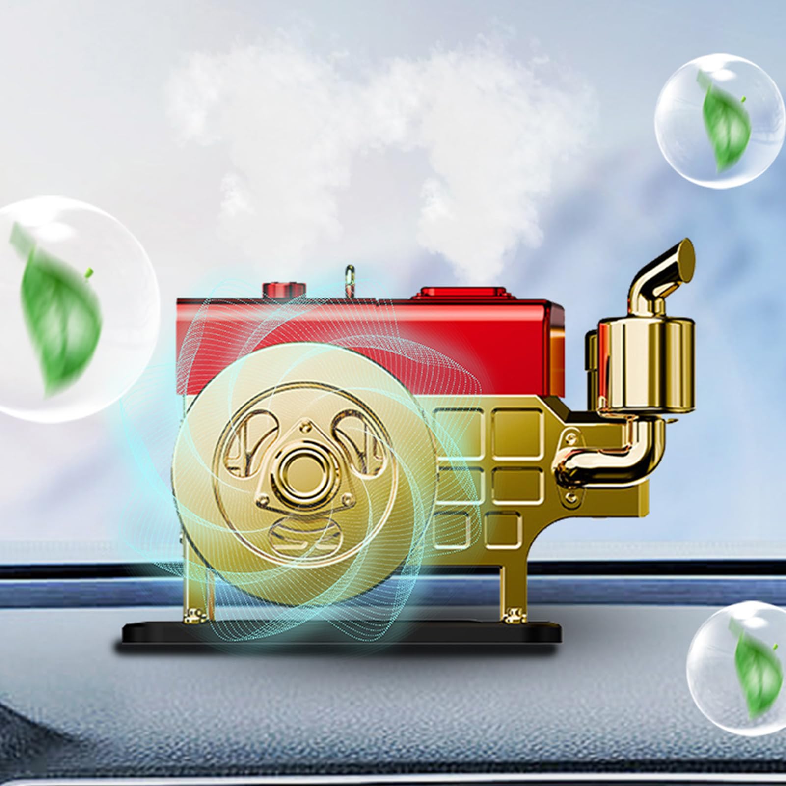 Aromaterapia per auto a energia solare, deodorante per auto a energia
