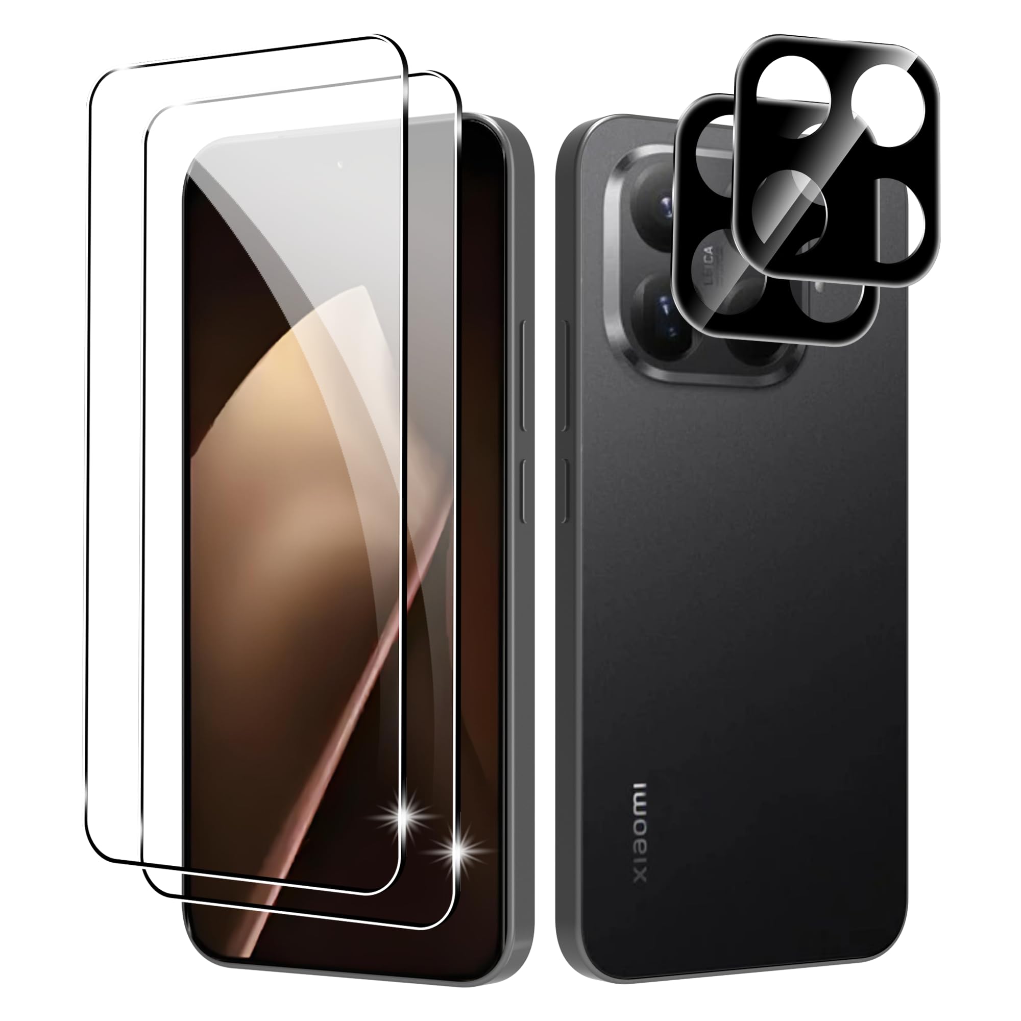 Amazon.com: Fhyeugfy for Xiaomi 15T Pro Screen Protector,[2+2 Pack