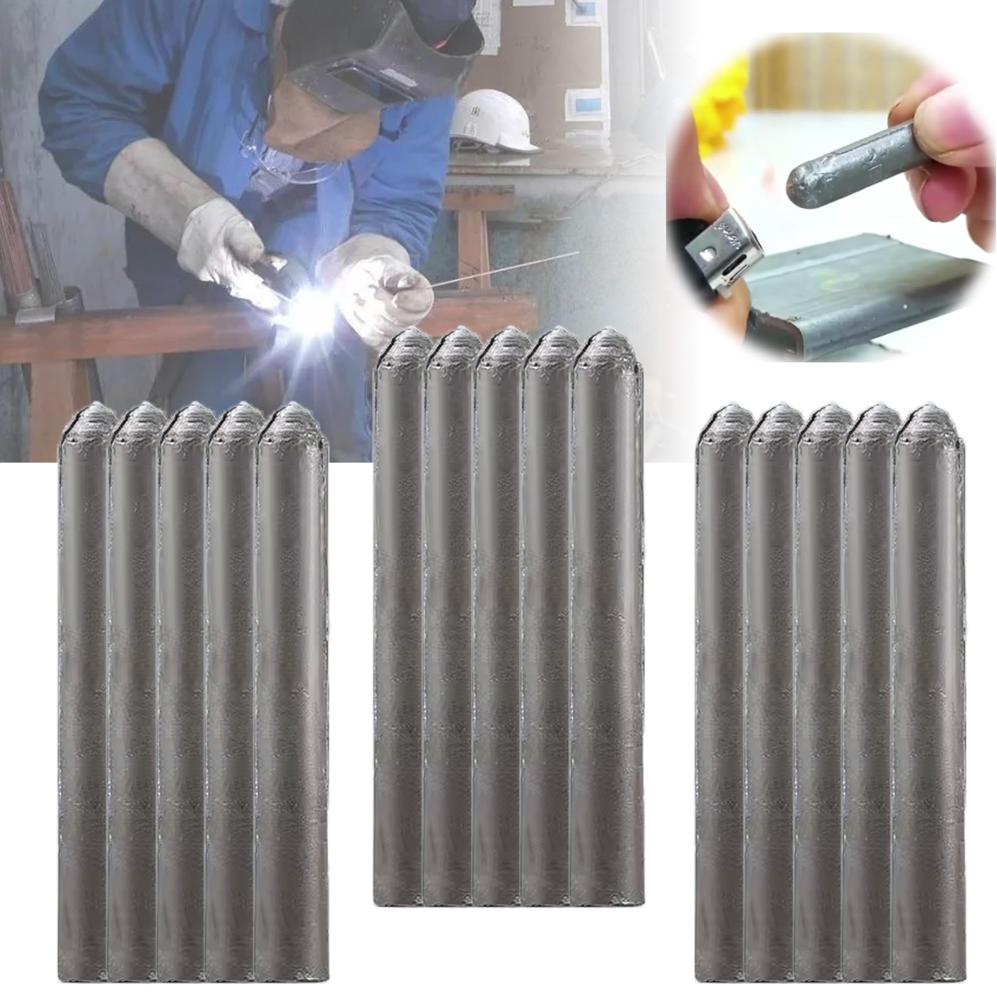 TKXOX Low Temperature Universal Welding Rod,Metal Universal Low Temperature Easy Melt Welding Rods,Lighter Welding Rod,Easy Welding Rods for Metal Welding(15 PCS) (B0CRHT8NCY) Amazon Price History, Amazon Price Tracker