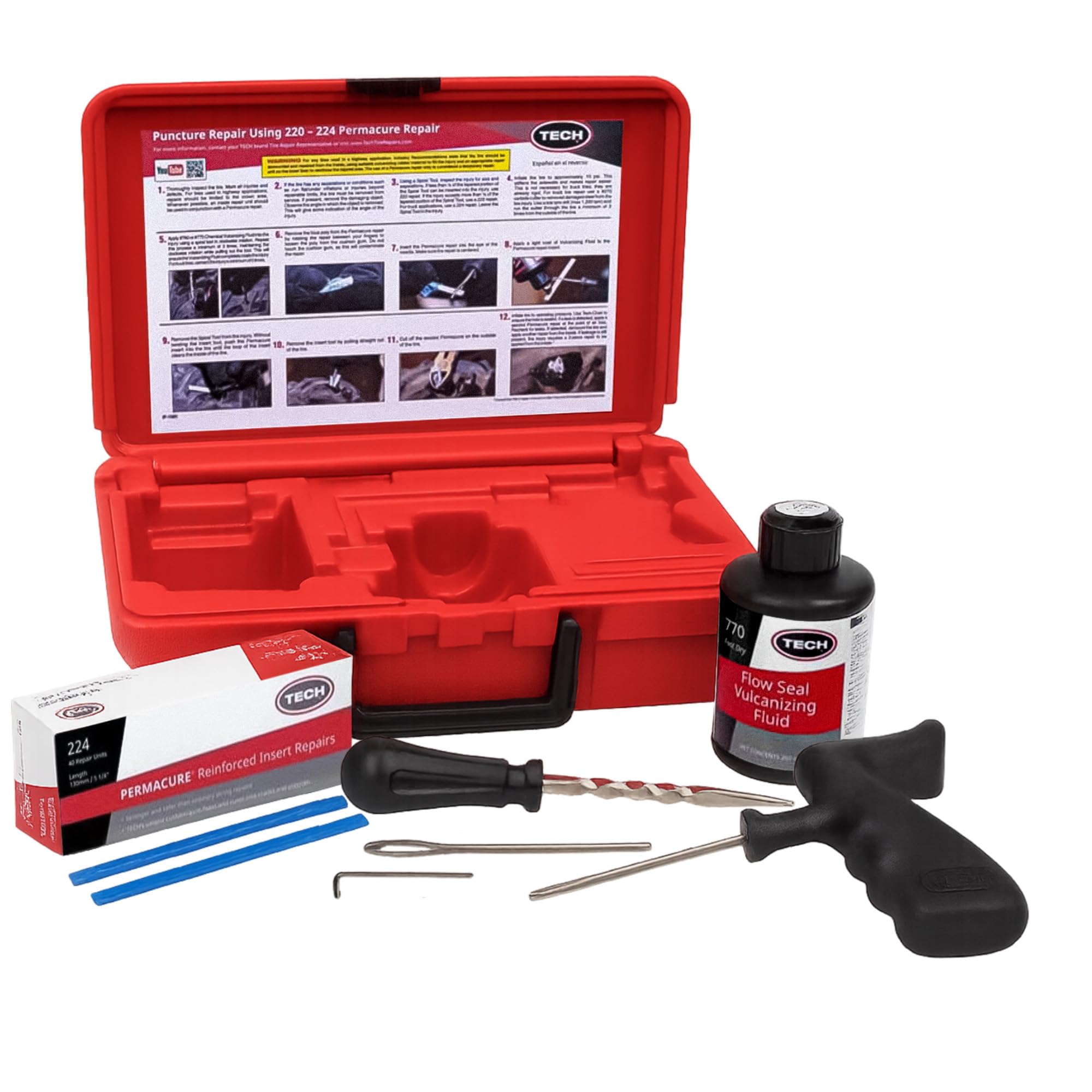 Amazon.com: TECH Permacure Truck Tire Plug Kit – Ideal Tools and