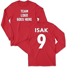 Isak 9 Liverpool-Inspired - Player Jersey Style Long Sleeve T-Shirt