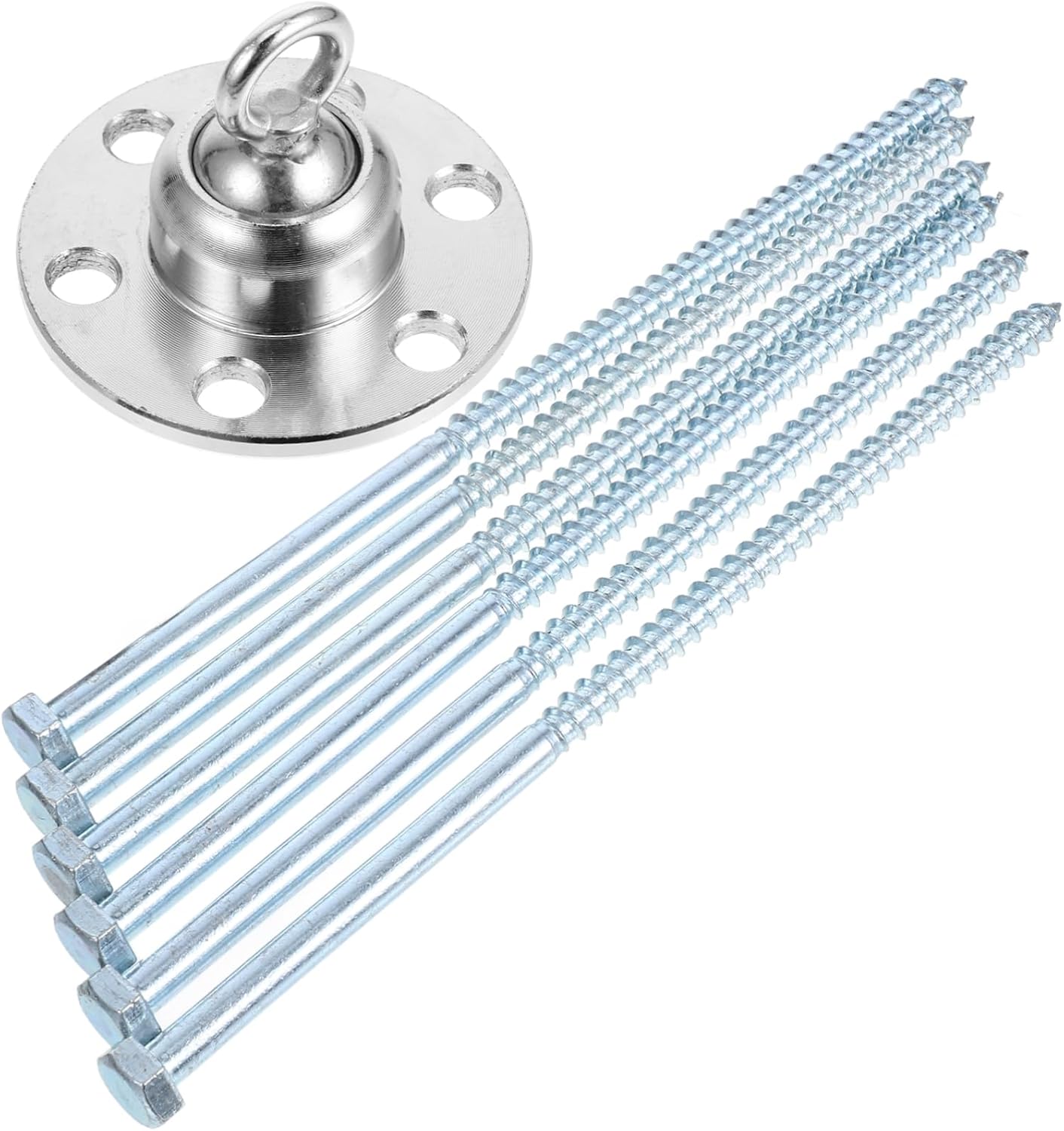 Mikikit Rotation Dog Tie Out Stake Heavy Duty Ground Spike for Leash Easy Install Multi-use Anchor Stake Set