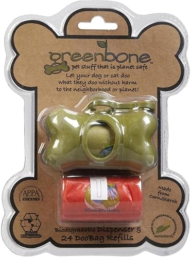 Dispensador de bolsas de residuos biodegradables con 24 bolsas