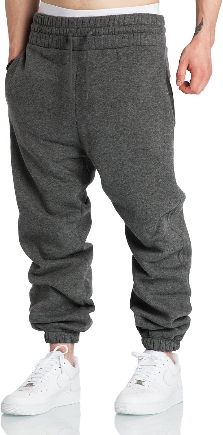 A WATERWANG Men's Sweatpants Casual Cotton Tapered Joggers Athletic Sweat Pants for Men Workout Running with Pockets - Image 4