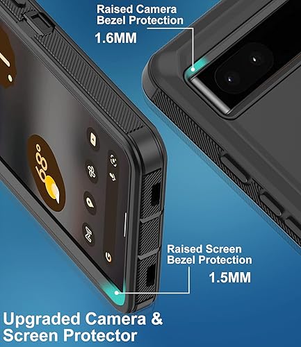 Miniatura 4 de Aimoll-88 Funda para Google Pixel 6A, con protector de pantalla integrado, protección resistente contra caídas, cuerpo completo, a prueba de golpes,