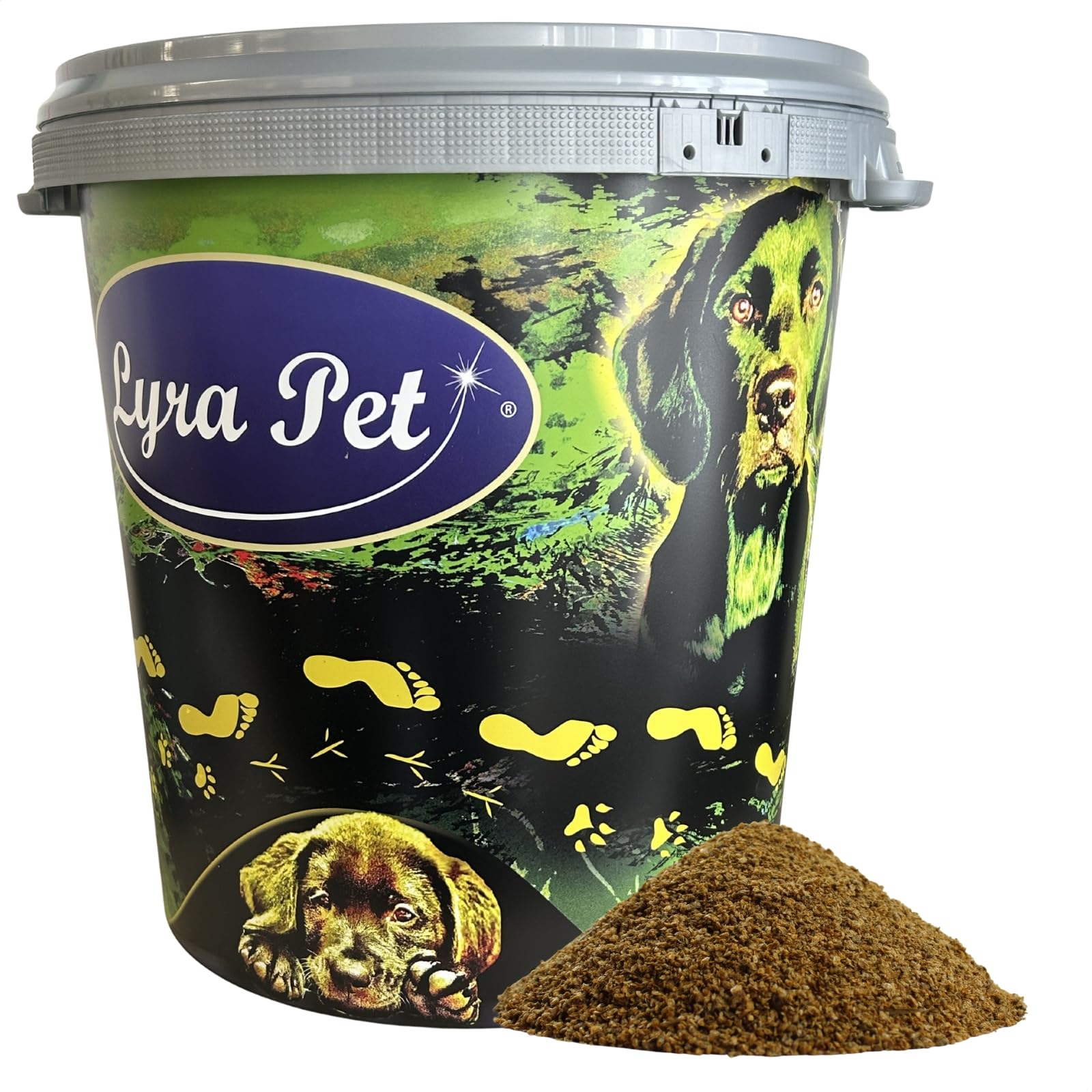 Lyra Pet® 5 kg Daphnien (Wasserflöhe) getrocknet in 30 L Tonne | Sonnengetrocknete Wasserflöhe - Reich an ungesättigten Fettsäuren - Natürliches Futter für Vögel, Fische & Amphibien