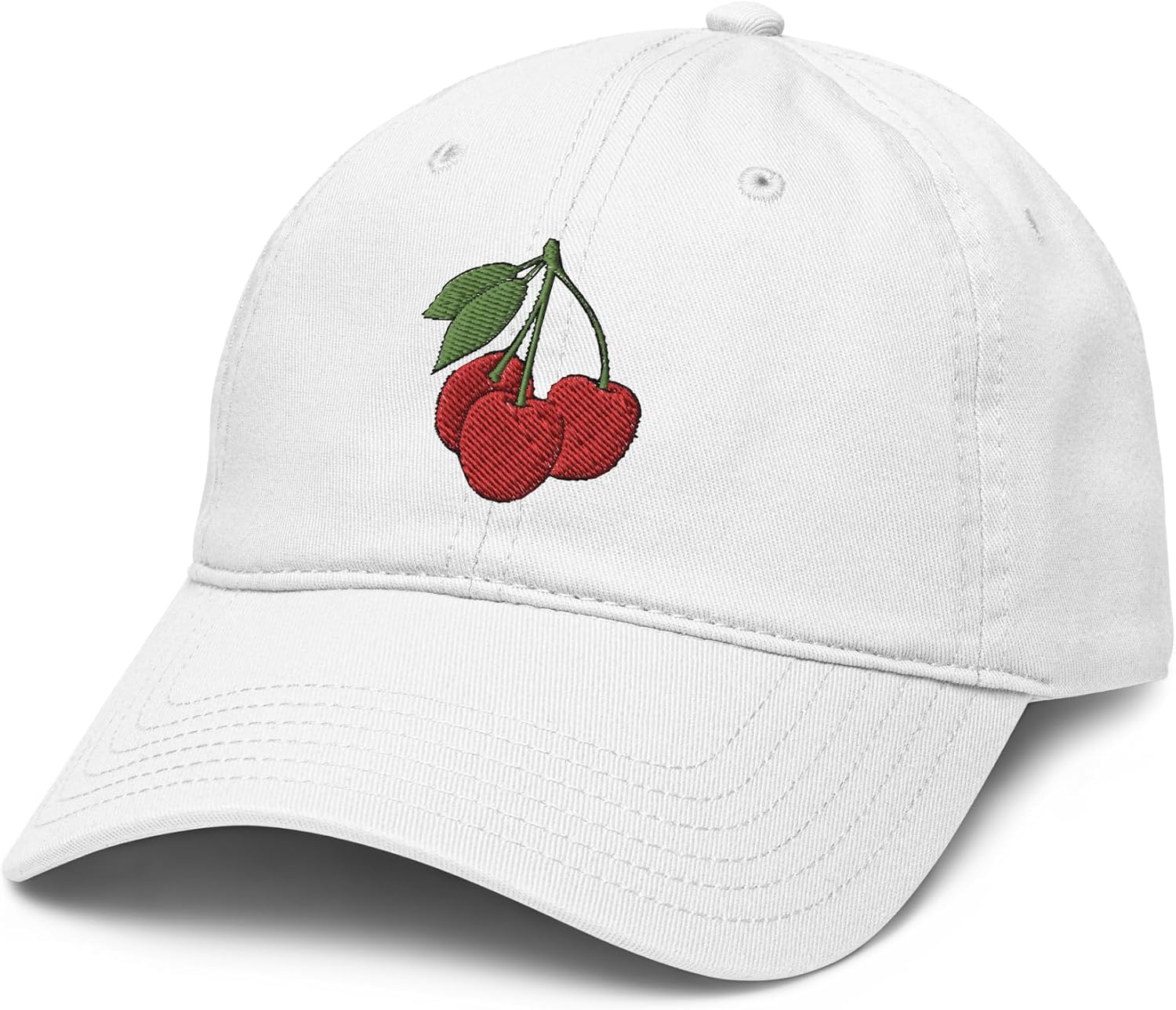 Three Cherries on a Stem Adjustable Baseball Hat