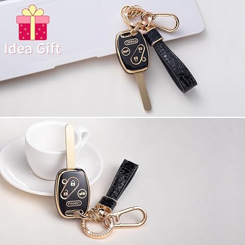 Miniatura 6 de Funda para llavero Honda con cordón para llavero, funda protectora para llave Accord 2003-2012  Civic 2006-2013CR-V 2005-2006Pilot Fit Odyssey