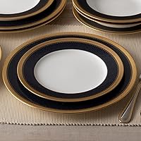 Vista 5 de Noritake Odessa Cobalt Gold - Juego de vajilla de 12 piezas, servicio para 4 personas