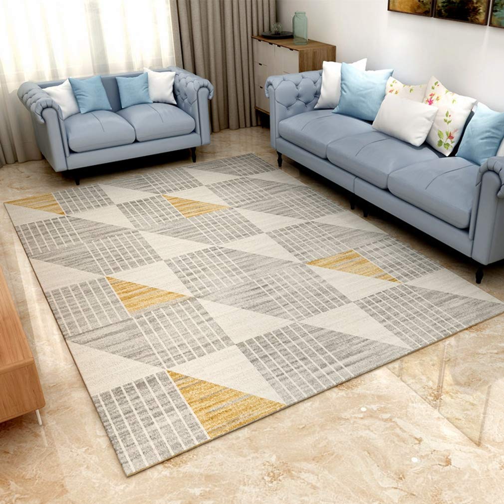 Buy MOXIC Soft Geometric Living Room Area Rugs Rectangular Children Crawling Bedroom Rug Fleece Anti-Slip Fleece Carpets Modern Home Decor Mats Indoor Outdoor Runners Nursery 4' X 6.5' — BookShops.in
