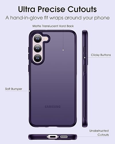 Miniatura 5 de CASEKOO Funda oficial original para Samsung Galaxy S24 Ultra protección militar contra caídas de 10 pies tecnología antimanchas delgada mate