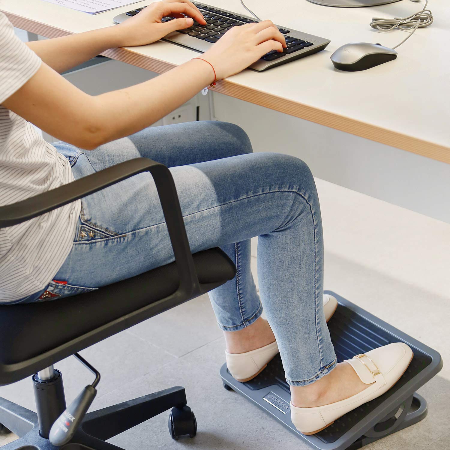EUREKA ERGONOMIC Foot Rest Adjustable Tilting Footrest Home Office