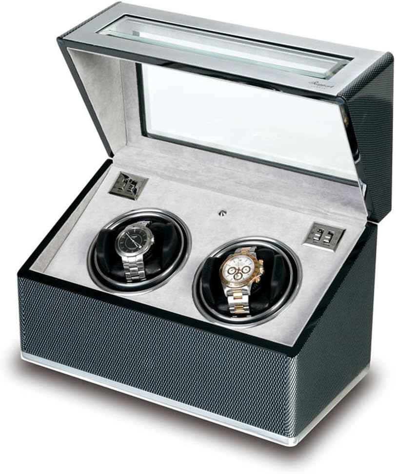 Rapport Optima F3 Carbon Fiber & Aluminum Double Watch Winder