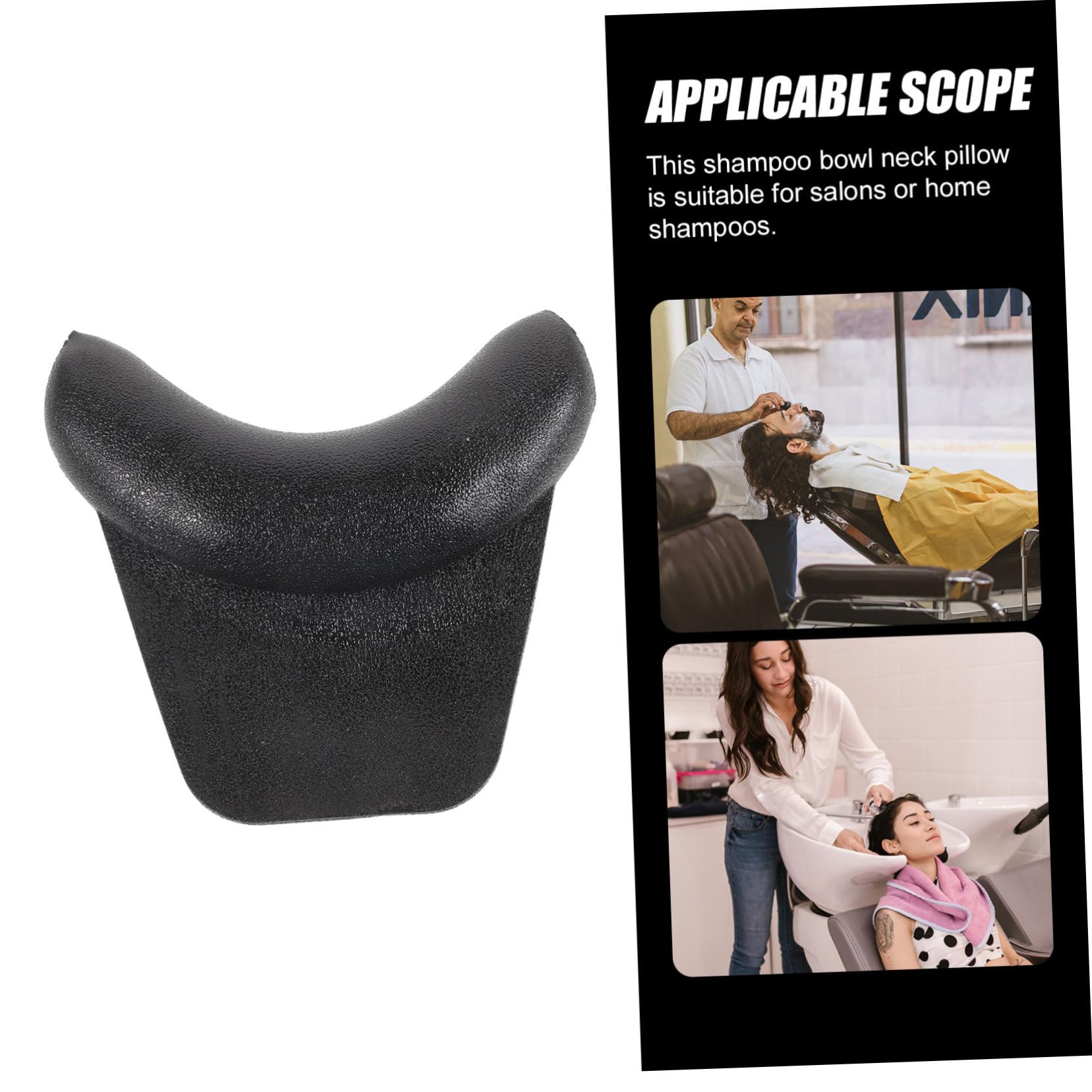 Cabilock Shampoo Bowl Neck Rest Pillow Hair Wash Sink Support for Stylists Reusable Silicone Hair Spa Wash Cushion