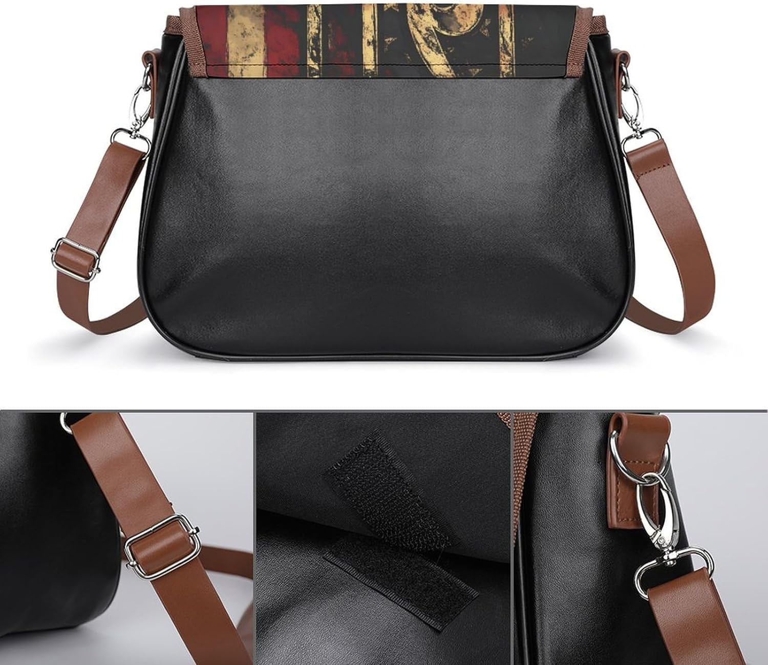 Vintage U.S.A Flag 1911 Shoulder Bags for Women Tote Handbag Clutch Purse Messenger Bag