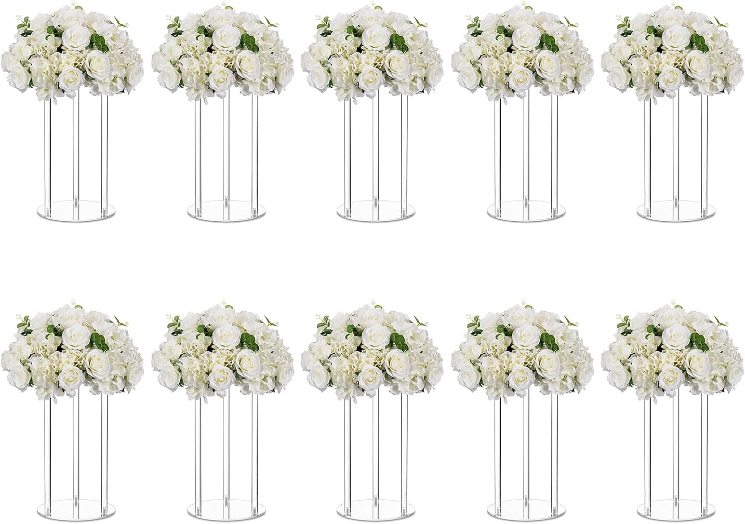 Nuptio Wedding Vases Centerpieces for Tables 10pcs 15.7 inch Tall