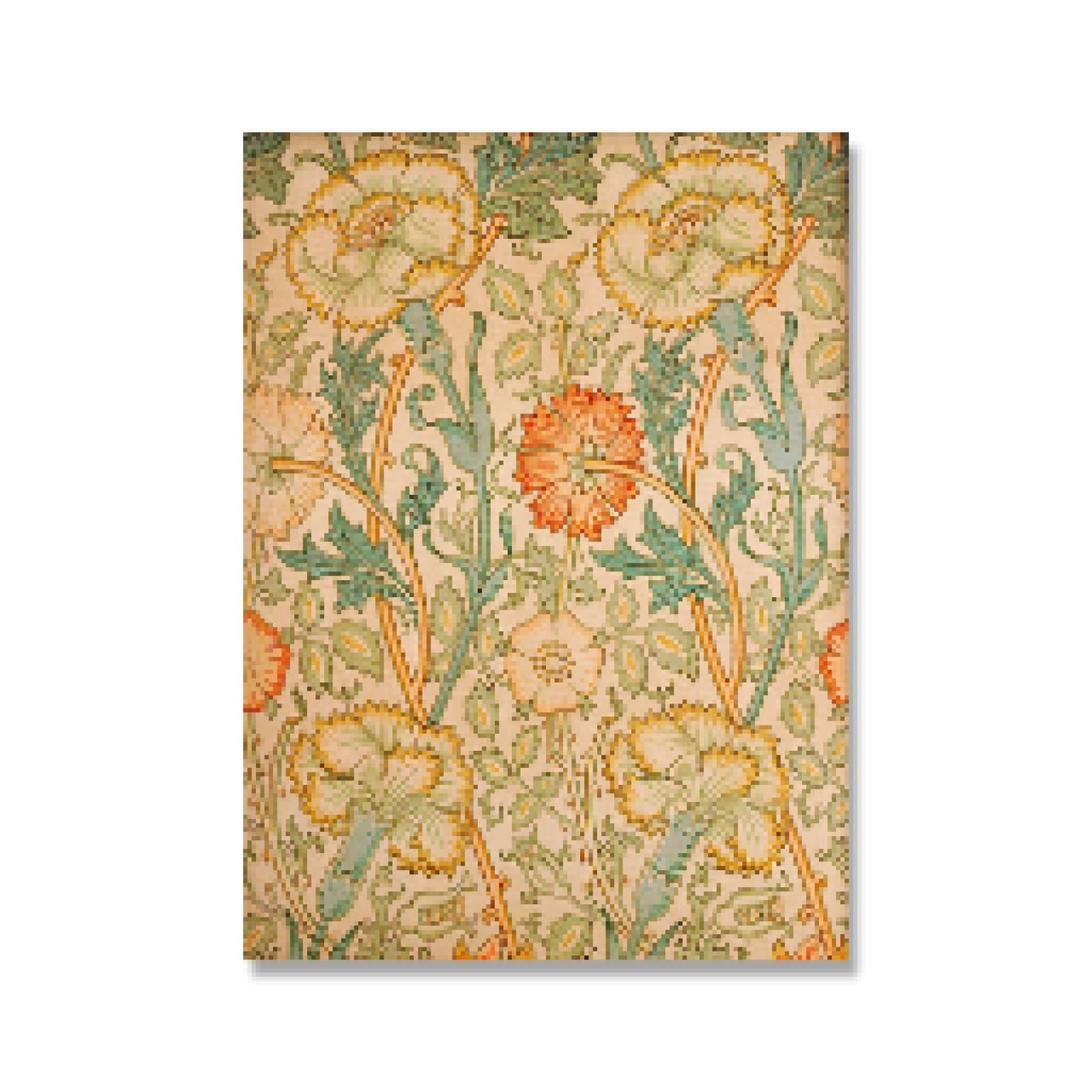 FOKTMS Stampa su tela di William Morris Victoria and Albert Museum Exhibition Poster London Underground Art Nouveau, decorazione 40 x 60 cm, senza cornice