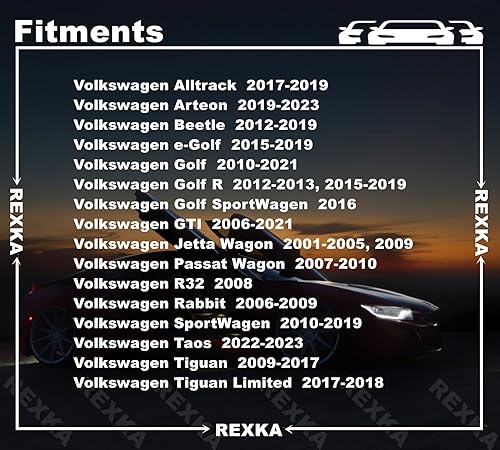 Miniatura 4 de Rexka 10 piezas de retención de clips para puerta elevadora interior compatible con Audi Volkswagen 1J6-867-276