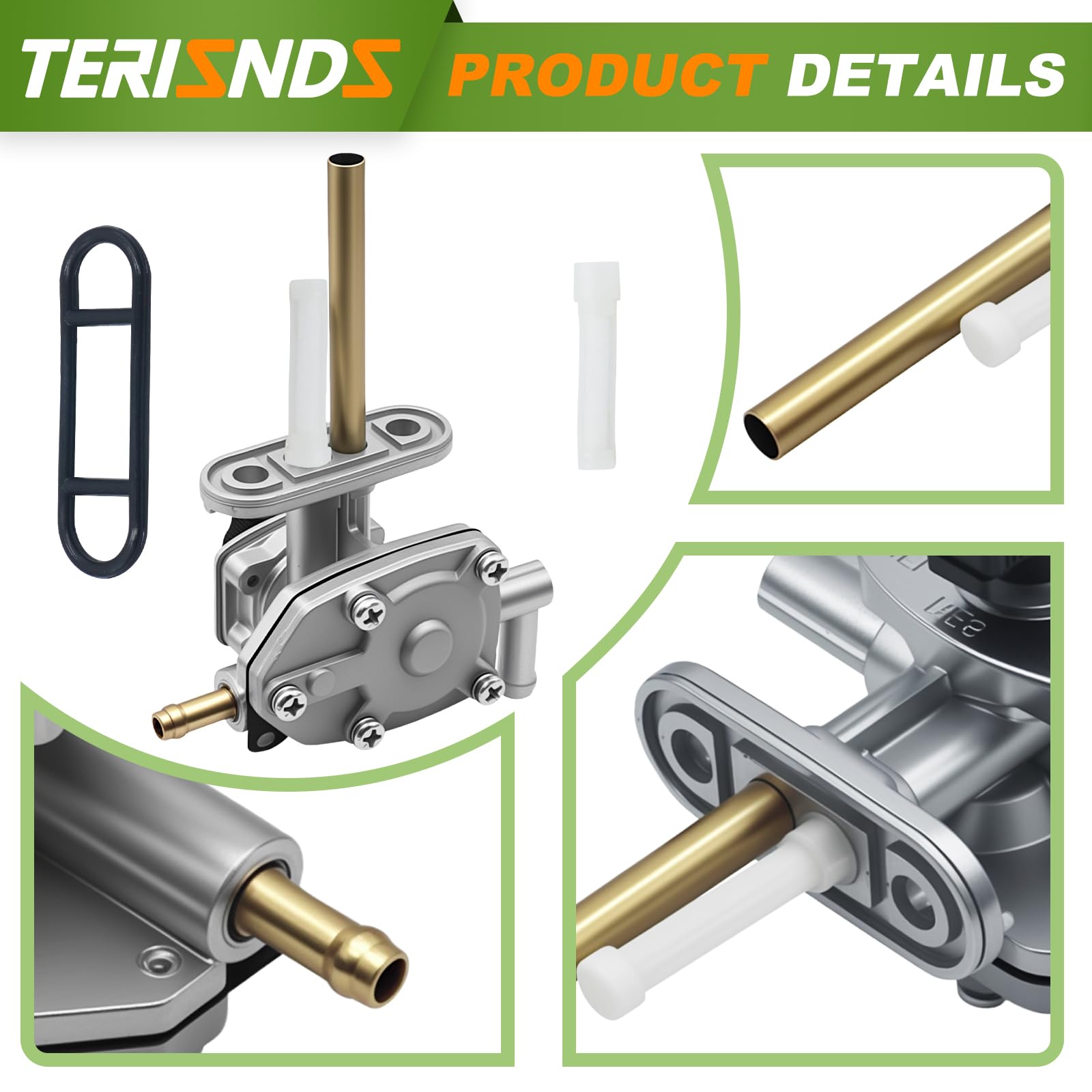 Carburetor Petcock Fuel Valve For Su-zuki Ozark LTZ 250 - Foto 6