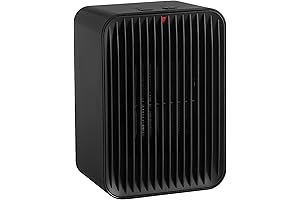 Amazon Basics Mini Desk Heater for Cold Weather with Thermostat