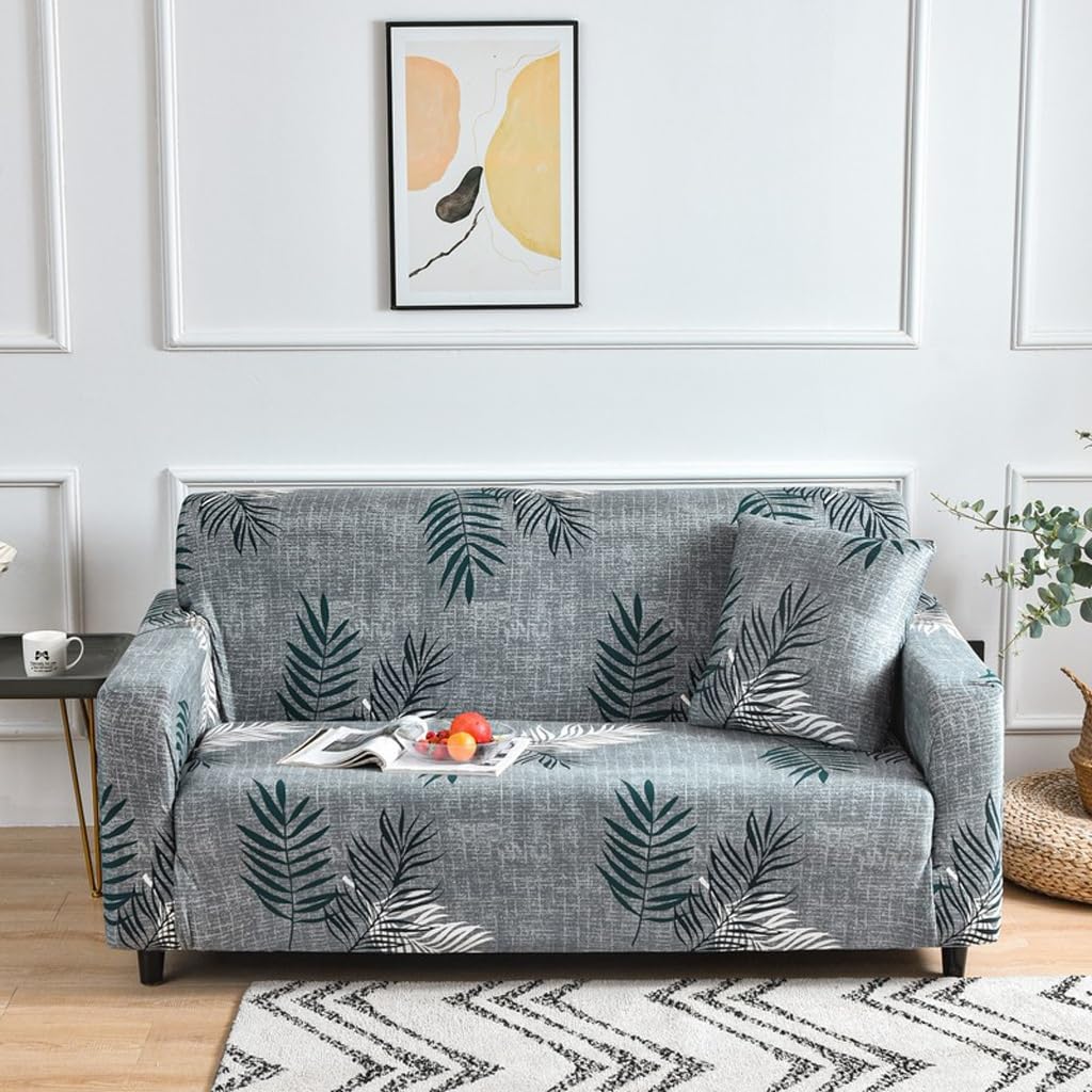 Housse de canapé universelle antidérapante et extensible en chenille de 190-230cm