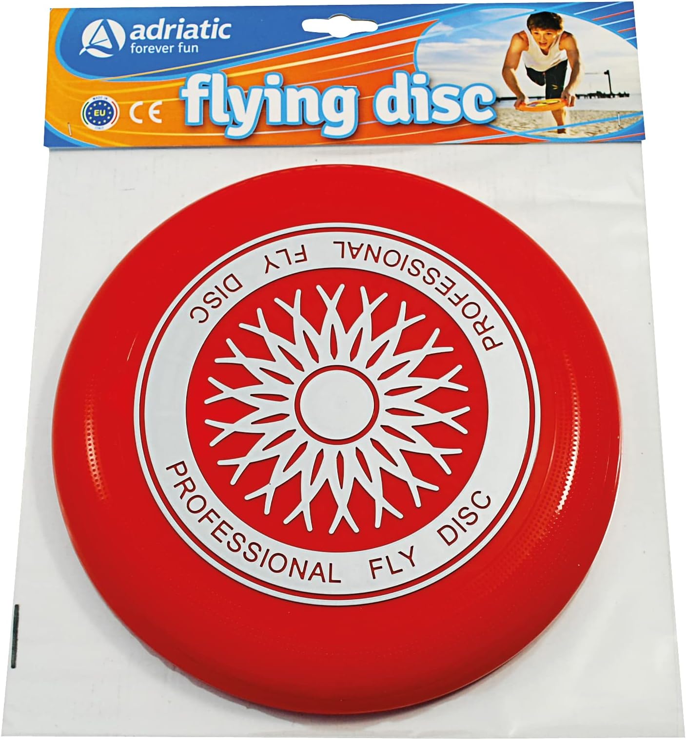 Adriatic forever fun Ultimate Flying Disc Professional Embossed Star Edition outdoor sport game for adult and teenagers 25 cm (Assorted colors)