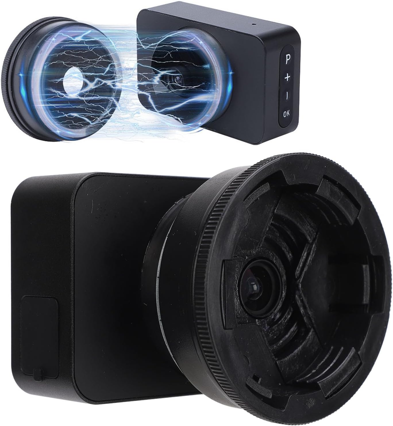 Telescope Eyepiece Camera, 4K 3 Inch Color Display Electronic Eyepiece, 22 to 46mm Planetary Camera for Telescope, for Astrophotography Planetary and Bird Watching