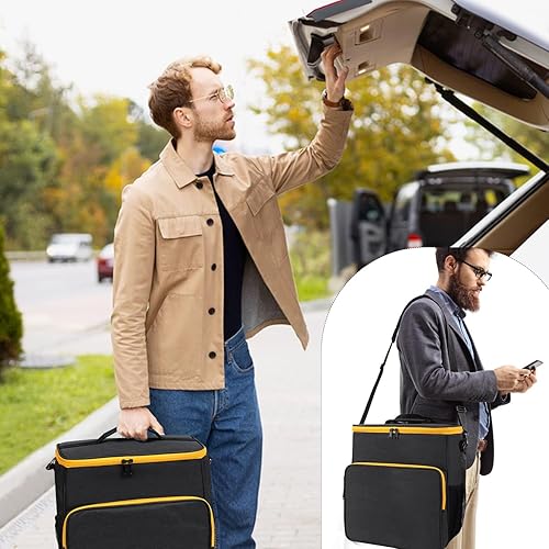 Miniatura 7 de Bolsa de almacenamiento para arrancador de batería de automóvil, funda de transporte compatible con DEWALT DXAEJ14 compresor de aire portátil