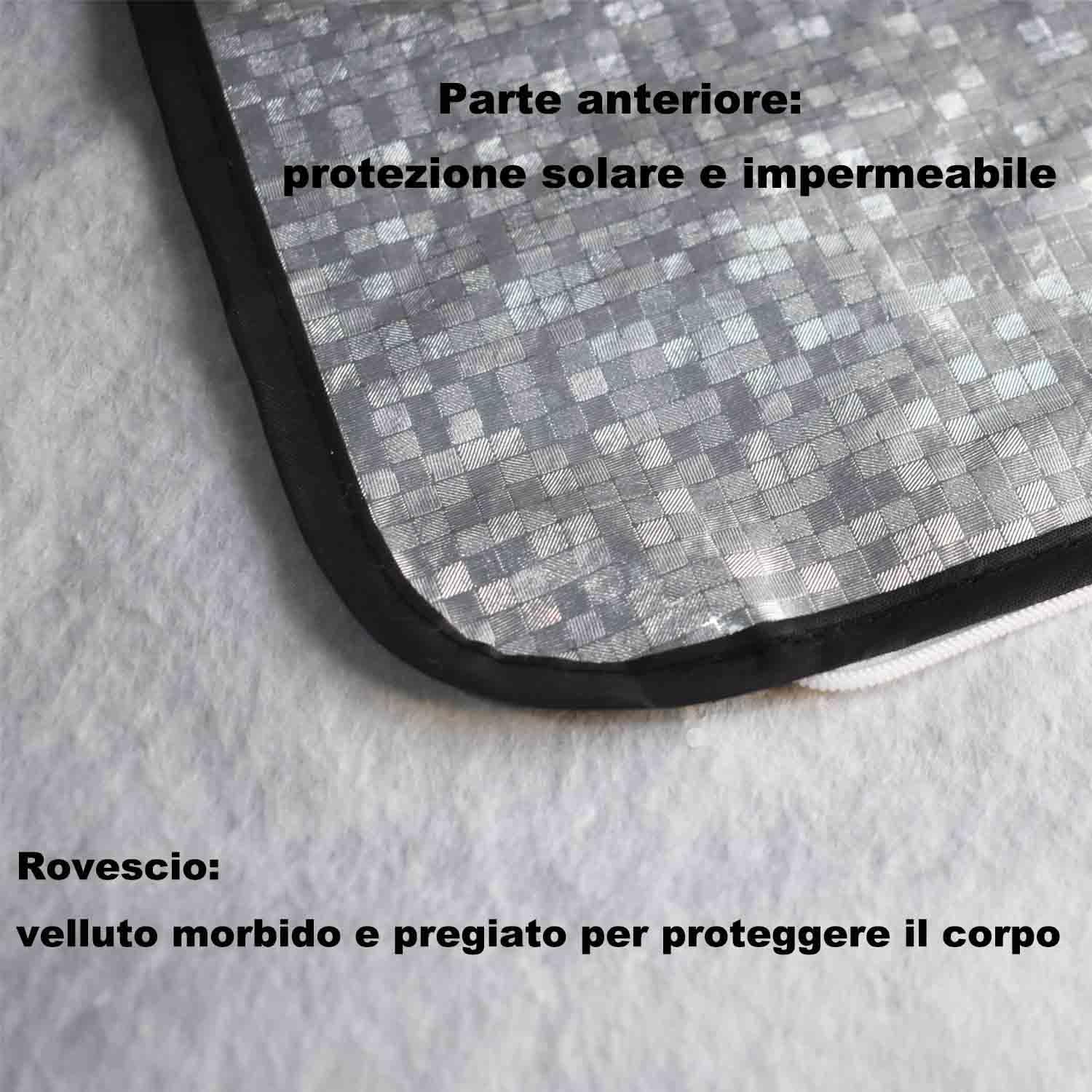 Copertura Lavatrice Esterna Impermeabile - Antipolvere, Anti-UV, Dimensioni 60x63x85 Cm, Colore Argento
