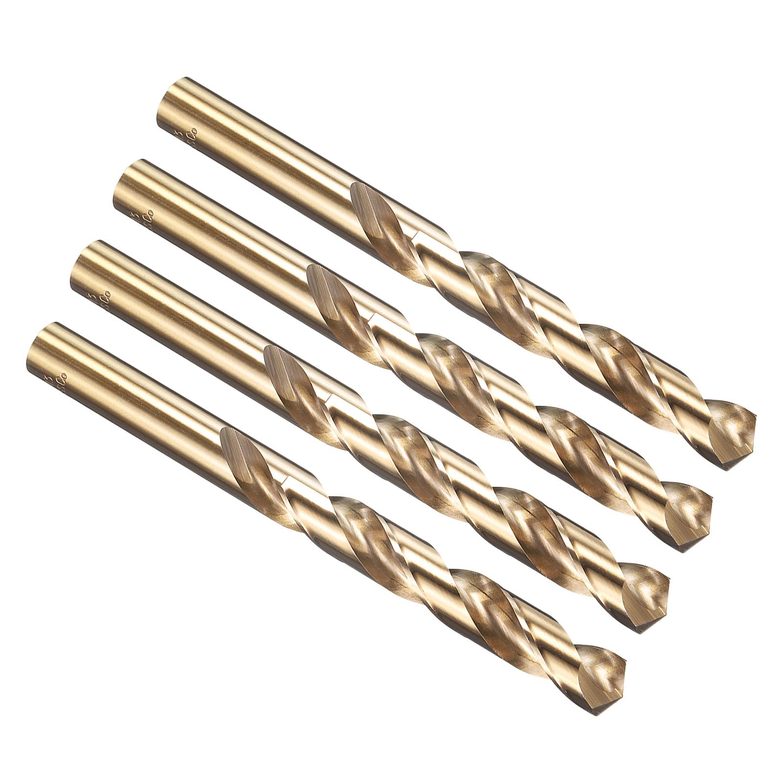 PATIKIL Punta da Trapano 12,5mm M35 Cobalto 5% 4 Pezzi 135°