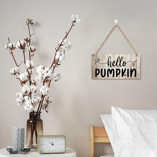 Vista 70 de Letrero decorativo para puerta delantera, decoración rústica de bienvenida de otoño para colgar en la pared, placas de madera para porche de granja